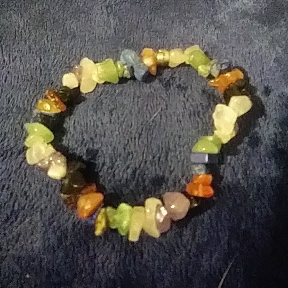 Rock bead bracelet